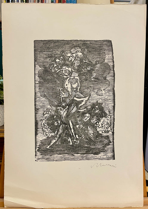 Mino Maccari – “Senza titolo” – serigrafia su carta – 1970 ca