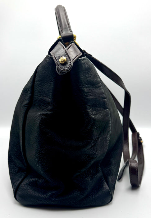 Borsa Fendi Peekaboo pelle nera bufalo 2010