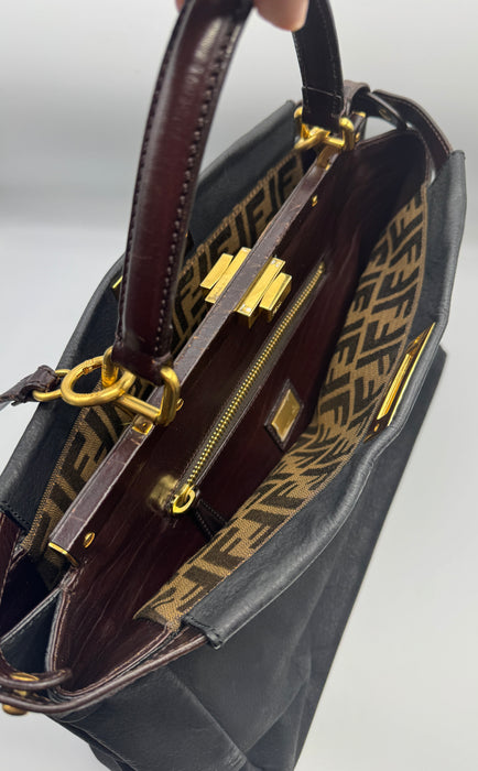 Borsa Fendi Peekaboo pelle nera bufalo 2010