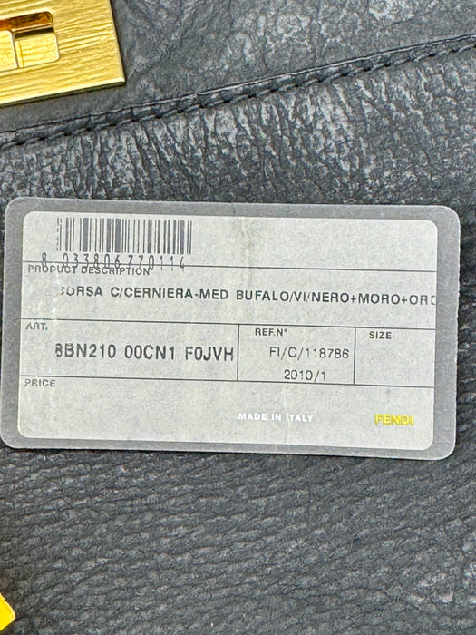 Borsa Fendi Peekaboo pelle nera bufalo 2010
