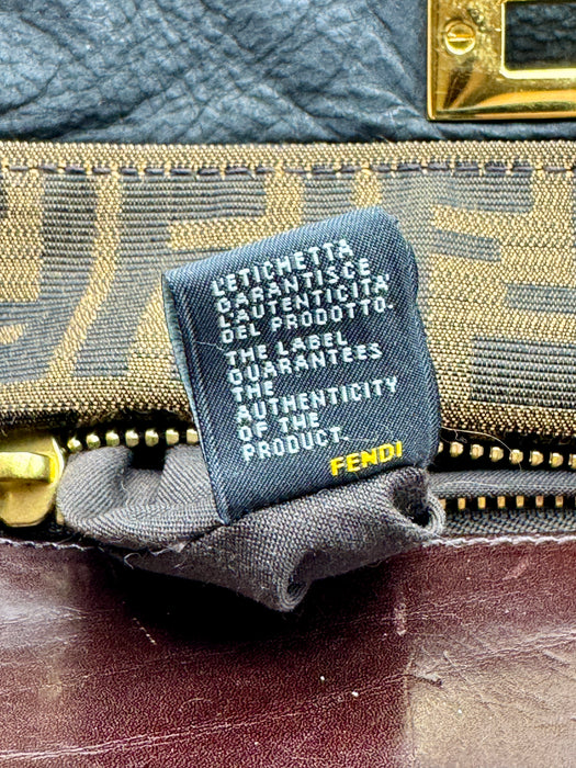 Borsa Fendi Peekaboo pelle nera bufalo 2010