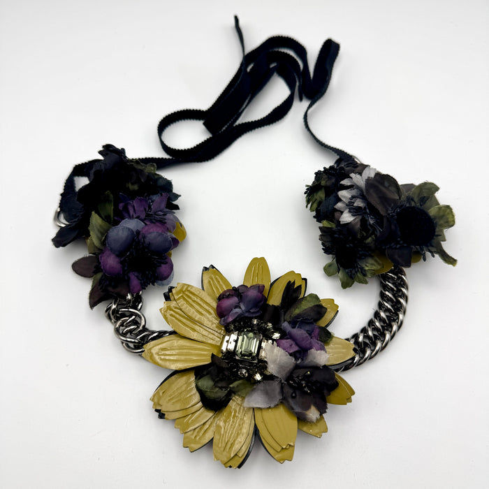 Collana Miu Miu fiori e strass 2020 ca