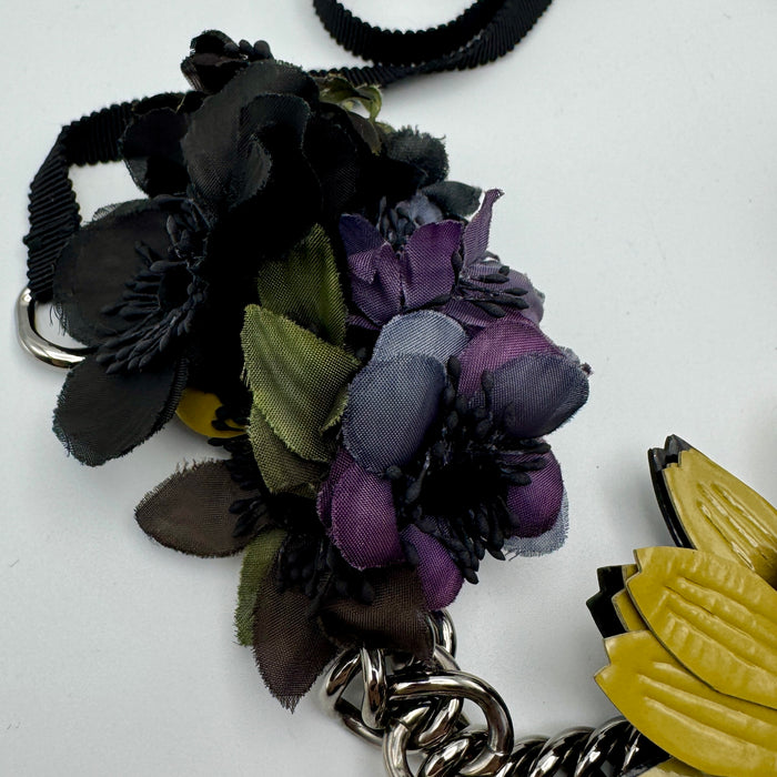 Collana Miu Miu fiori e strass 2020 ca