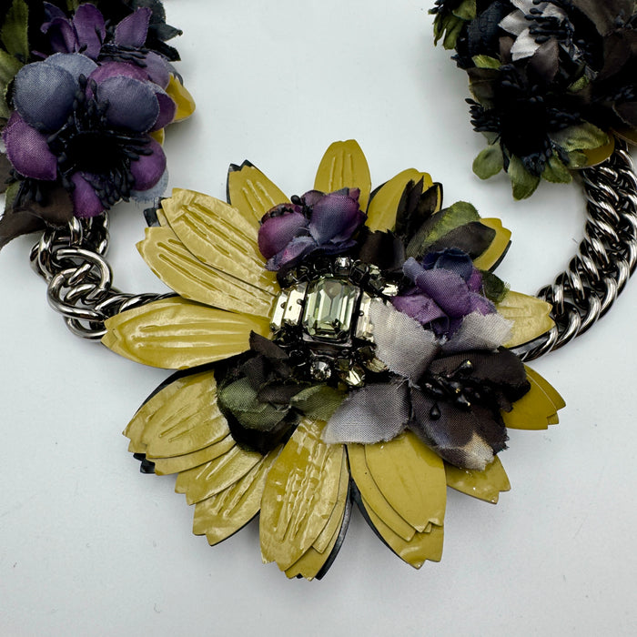 Collana Miu Miu fiori e strass 2020 ca