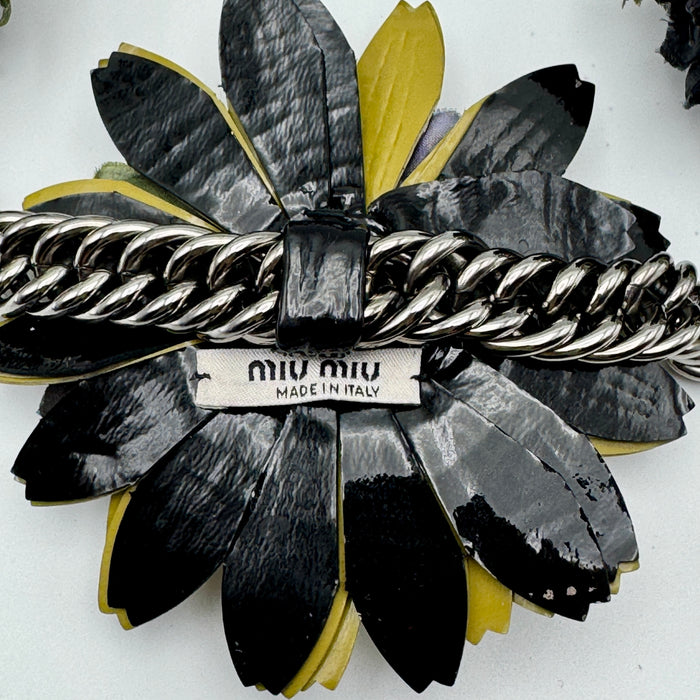 Collana Miu Miu fiori e strass 2020 ca