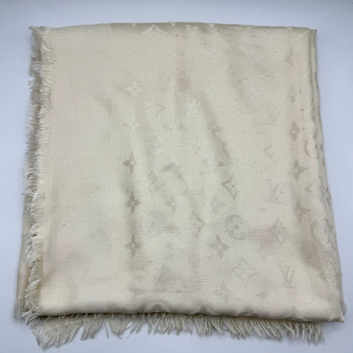 Stola Louis Vuitton seta lana bianca ref. 402336 anno 2020 ca
