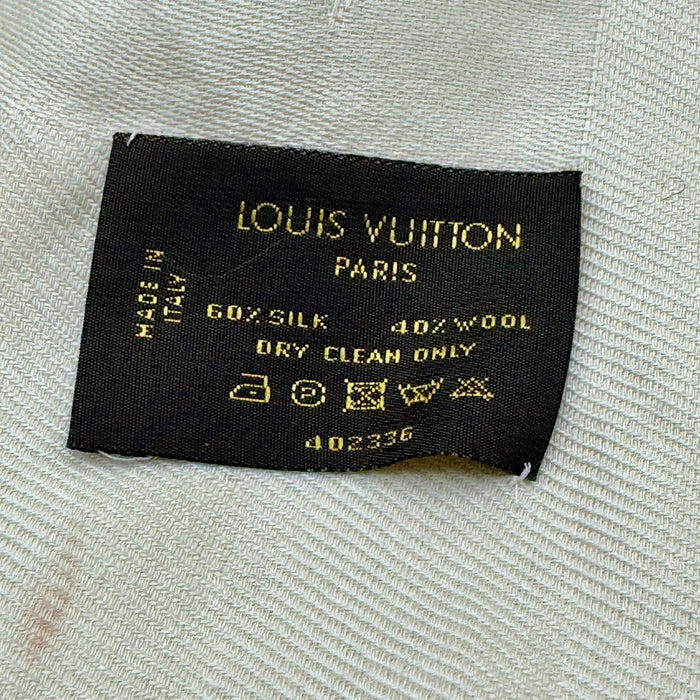 Stola Louis Vuitton seta lana bianca ref. 402336 anno 2020 ca