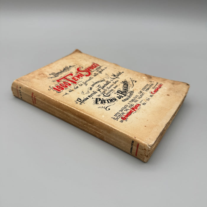 "1000 temi svolti" Brocetto libro didattico Pietro De' Ranaldis 1934