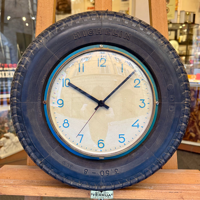 Orologio da parete Michelin pubblicitario quarzo gommista 1980 ca