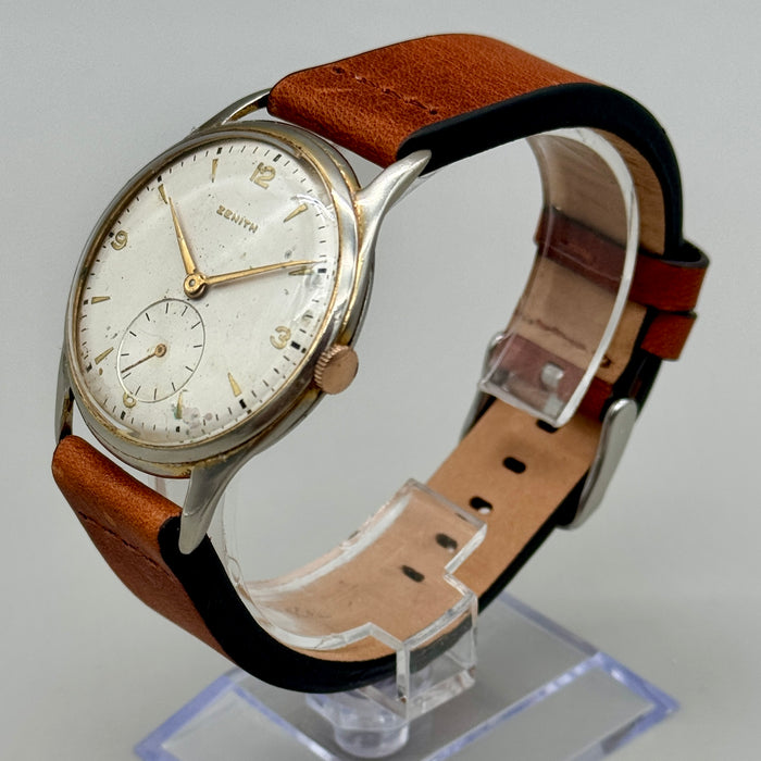 Zenith cal. 126 oversize orologio da polso meccanico 36,5 mm Swiss 1952 ca