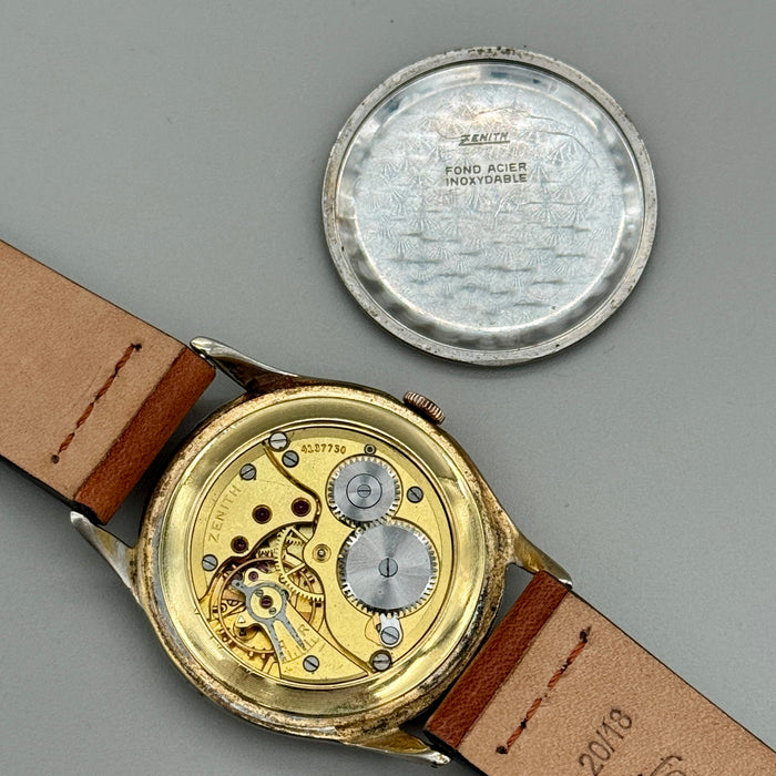 Zenith cal. 126 oversize orologio da polso meccanico 36,5 mm Swiss 1952 ca