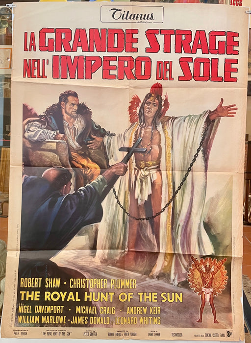 Manifesto “La Grande Strage nell'Impero del Sole" cinema film 2F Titanus 1970