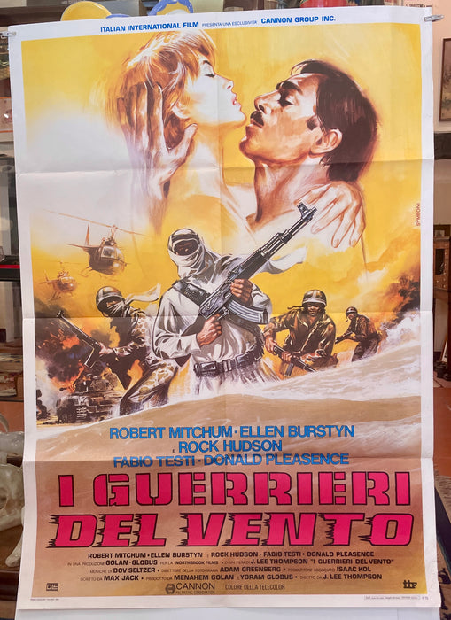 Manifesto “I guerrieri del vento" cinema film 2F Northerook Films 1984