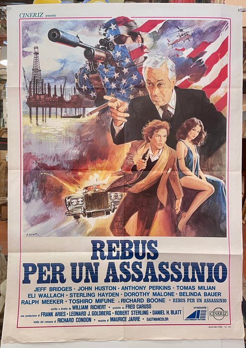 Manifesto “Rebus per un assassinio" cinema film 2F Cineriz 1980