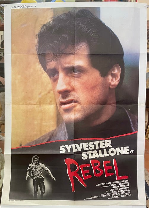 Manifesto “Rebel" cinema film 2F Sylvester Stallone 1973