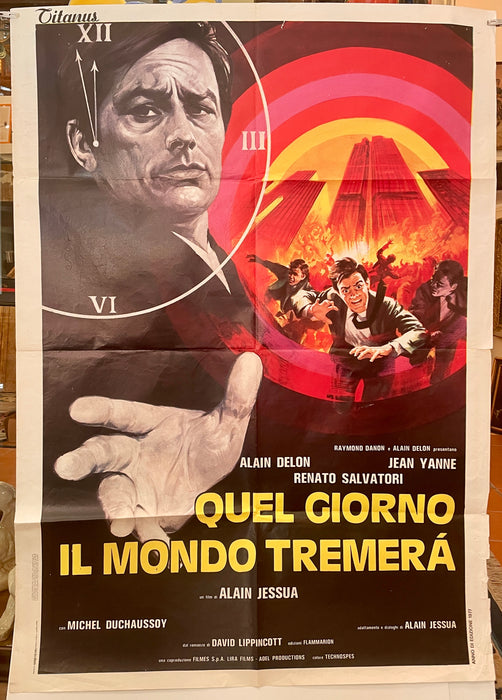 Manifesto "Quel giorno il mondo tremerà" cinema film 2F Titanus 1977
