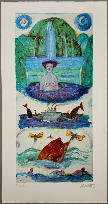 Antonio Possenti – “I 4 Elementi Terra Acqua Aria Fuoco” – cartella con 4 litografie – 2013