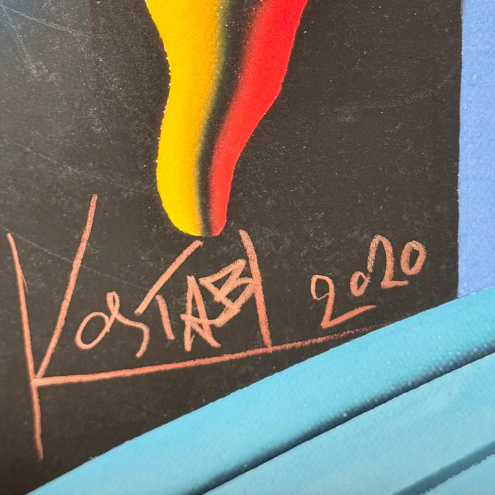 Mark Kostabi – “Senza titolo - Selfie NY” – fine art giclée a piena pagina 6/15 – 2020