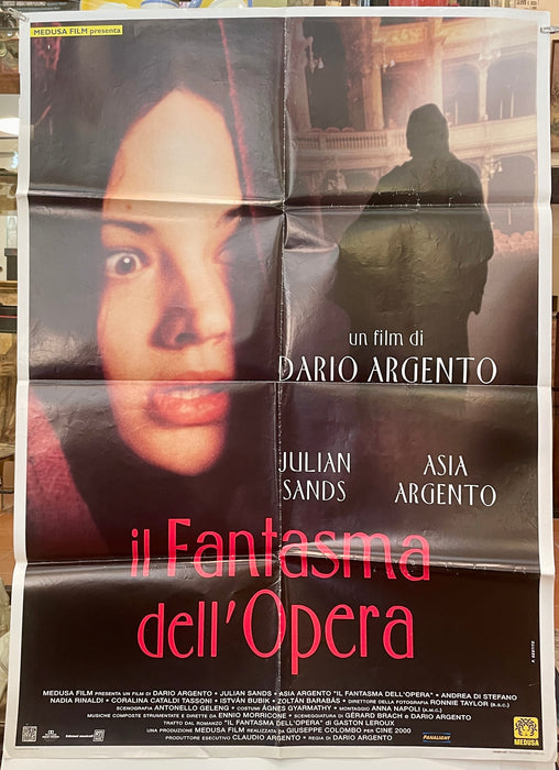 Manifesto "Il fantasma dell'opera" cinema film 2F Dario Argento 1998