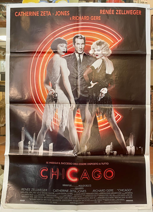 Manifesto "Chicago" cinema film 2F Miramax 2002