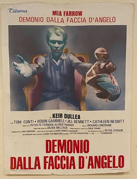 Manifesto "Demonio dalla faccia d'angelo" cinema film 2F Mia Farrow 1977