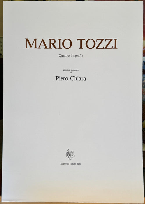 Mario Tozzi – “Il Genio della Città - Le Incompiute - Le Ballerine - Mayvonne” – cartella con 4 litografie – 1979