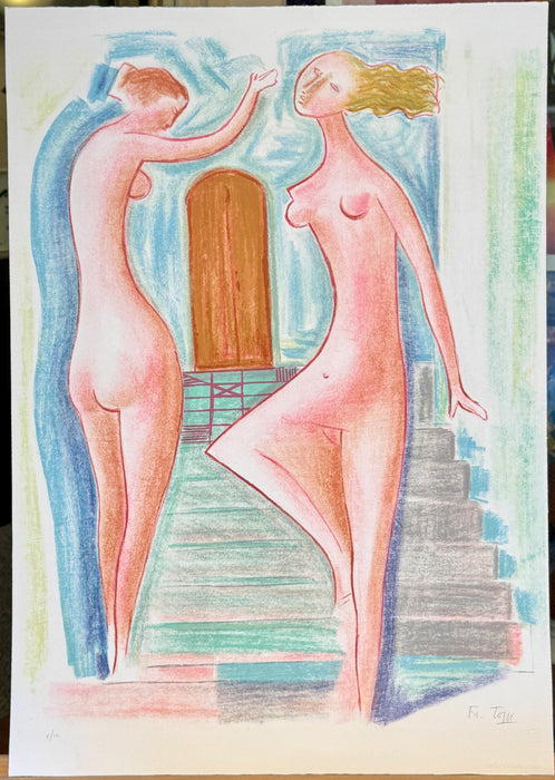 Mario Tozzi – “Il Genio della Città - Le Incompiute - Le Ballerine - Mayvonne” – cartella con 4 litografie – 1979
