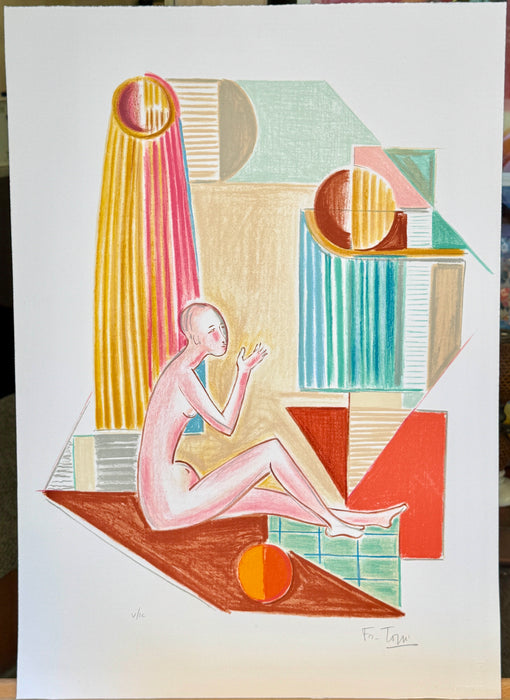 Mario Tozzi – “Il Genio della Città - Le Incompiute - Le Ballerine - Mayvonne” – cartella con 4 litografie – 1979