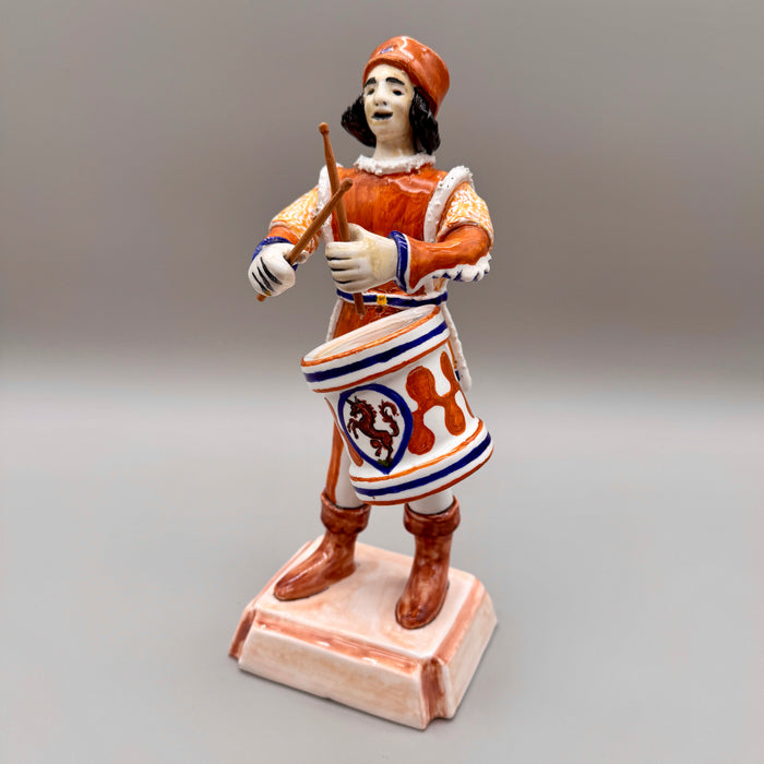 Scultura Tamburino Contrada del Leocorno ceramiche Bonci Siena vittoria 1980