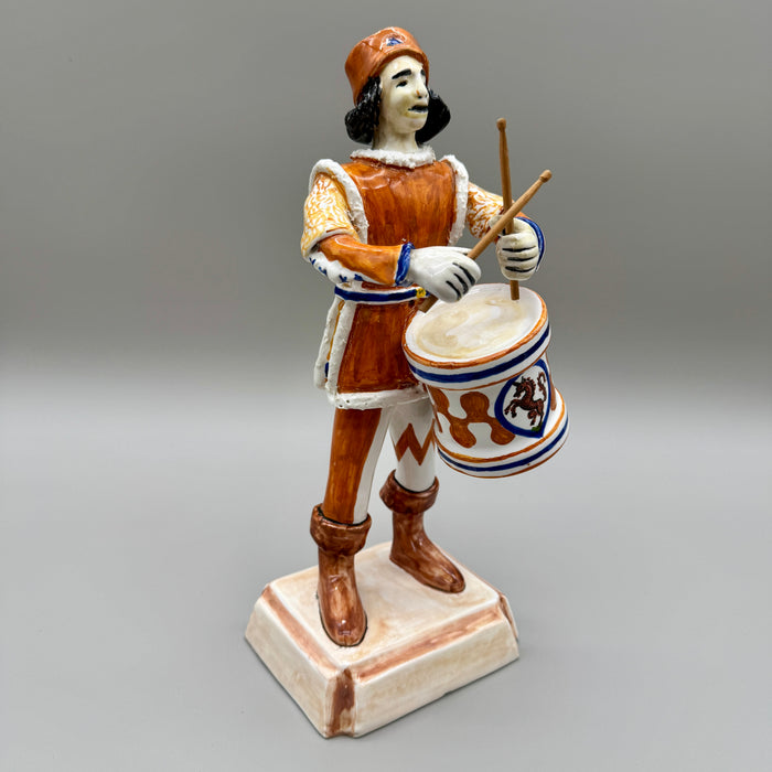Scultura Tamburino Contrada del Leocorno ceramiche Bonci Siena vittoria 1980