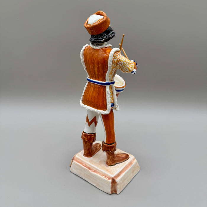Scultura Tamburino Contrada del Leocorno ceramiche Bonci Siena vittoria 1980
