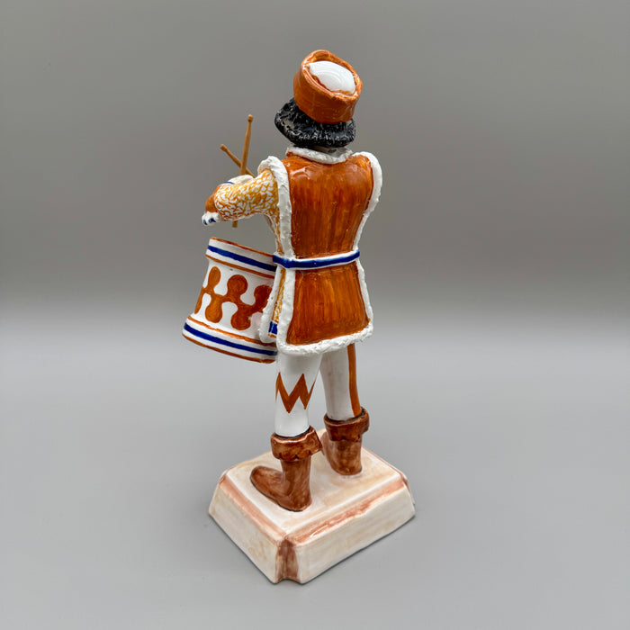Scultura Tamburino Contrada del Leocorno ceramiche Bonci Siena vittoria 1980