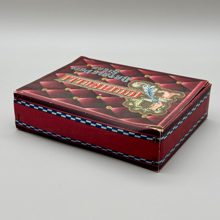 Natale Pepi Siena ricciarelli scatola cartone pubblicitaria 1910 ca
