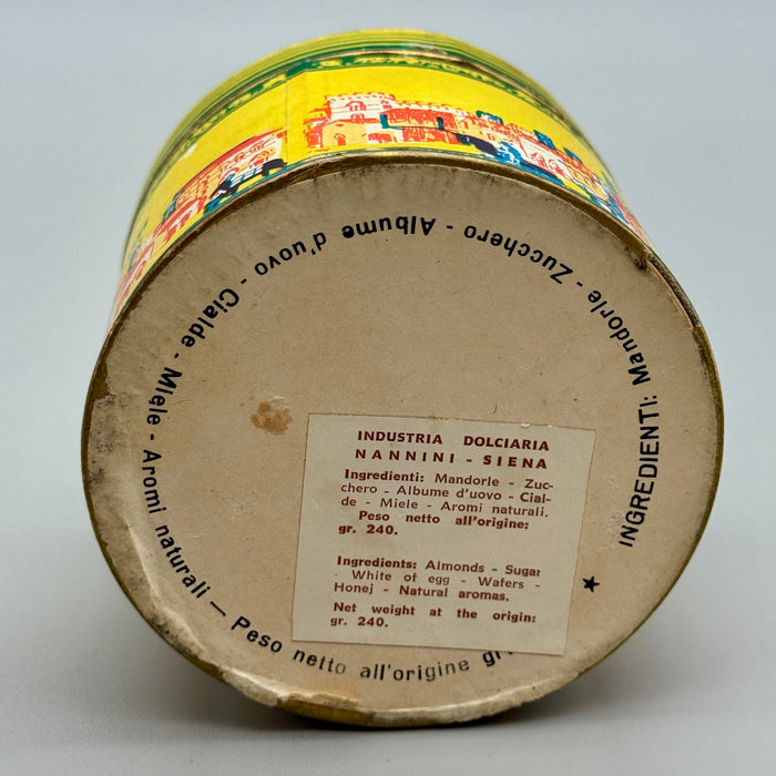 Nannini Siena copate scatola cartone pubblicitaria 1950 ca