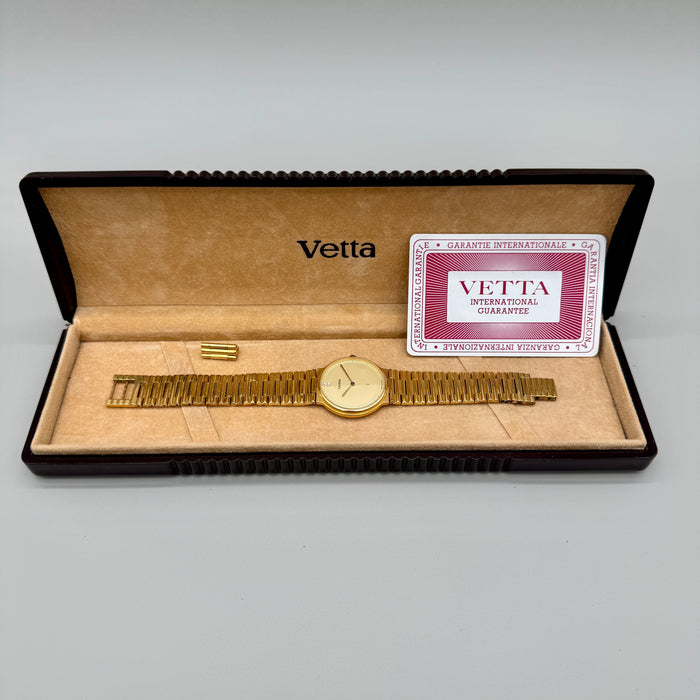 Vetta ref. 390129 orologio da polso placcato oro quarzo 31 mm 1987