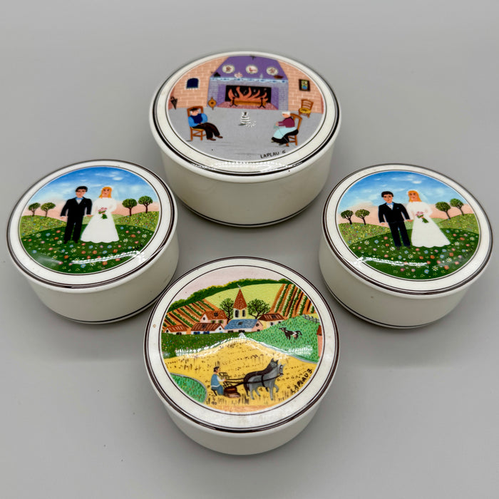 Villeroy & Boch Naif lotto 4 scatole porcellana Luxembourg 2000 ca
