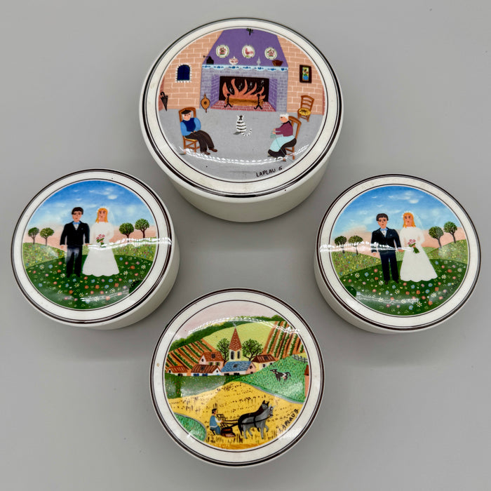 Villeroy & Boch Naif lotto 4 scatole porcellana Luxembourg 2000 ca