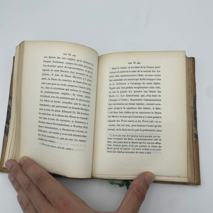 Libro "La Danse des Morts" Par Hans Holbein Paris completo delle tavole 1842