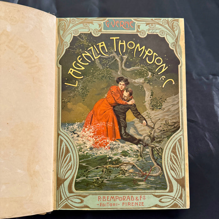 Libro "L'Agenzia Thompson & C." G. Verne Bemporad & F. Firenze 1909