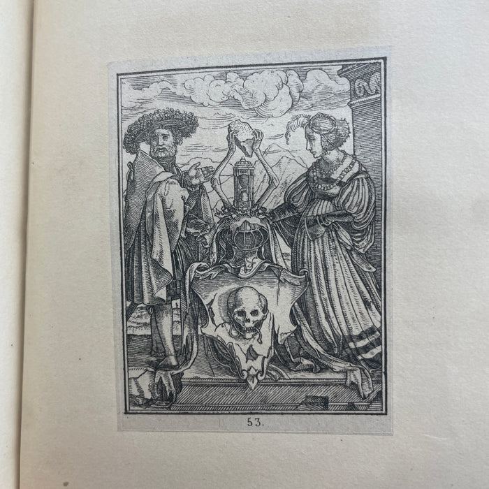 Libro "La Danse des Morts" Par Hans Holbein Paris completo delle tavole 1842