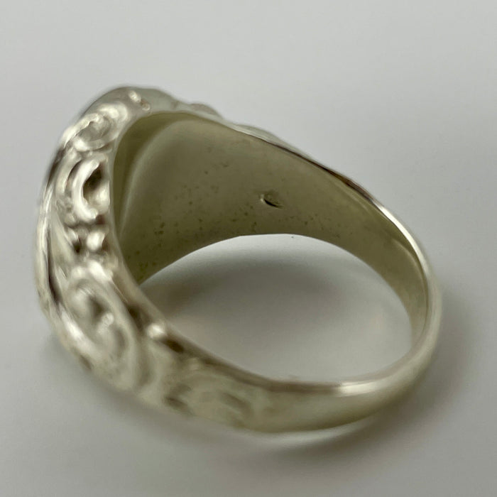 Anello corniola ovale montatura argento 925 Italia 2020 ca