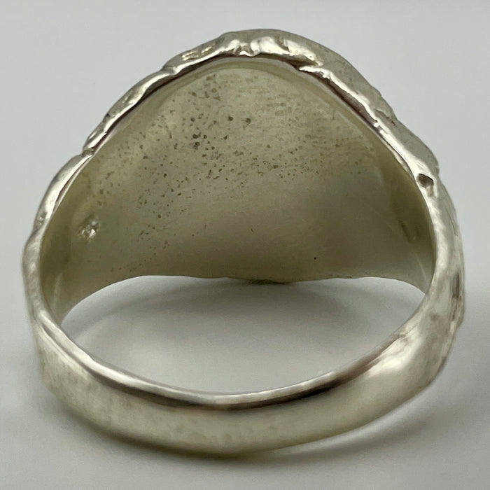 Anello corniola ovale montatura argento 925 Italia 2020 ca