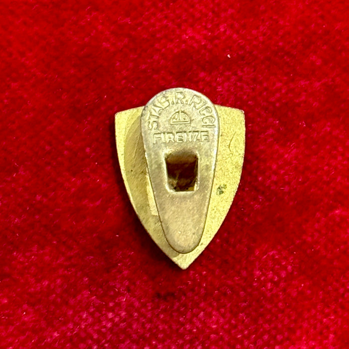 Distintivo Contrada della Chiocciola Palio Siena ordinario smaltato 1940 ca