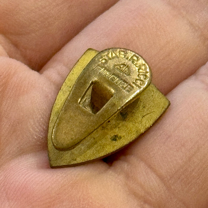 Distintivo Contrada della Chiocciola Palio Siena ordinario smaltato 1940 ca