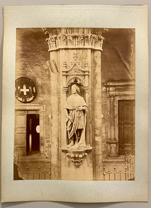 Siena Logge Mercanzia Sant'Ansano Federighi foto albumina originale fine XIX sec
