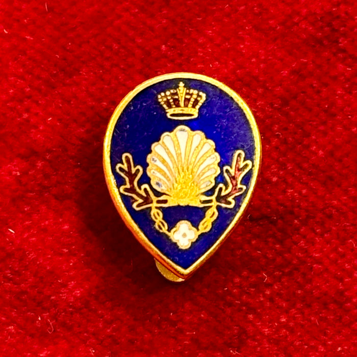 Distintivo Nobile Contrada del Nicchio Palio Siena ordinario smaltato 1955