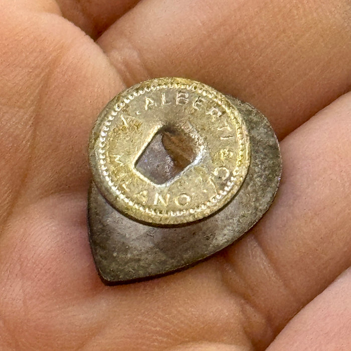 Distintivo Contrada Capitana dell' Onda Palio Siena ordinario smaltato 1961