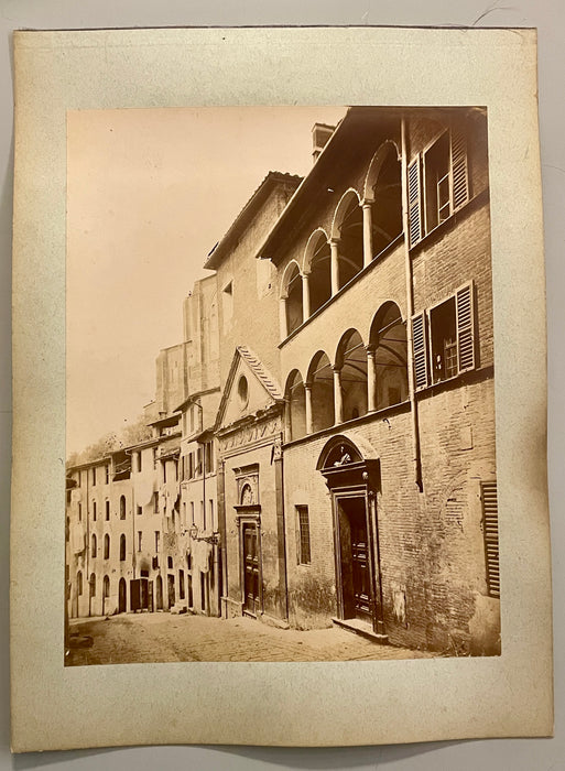 Siena Chiesa S. Caterina foto albumina originale fine XIX sec.