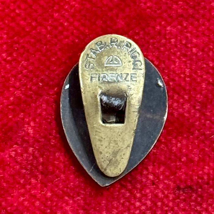 Distintivo Imperiale Contrada della Giraffa Palio Siena ordinario smaltato 1940 ca