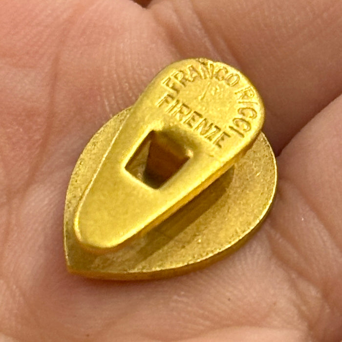 Distintivo Contrada del Leocorno Palio Siena ordinario smaltato 1940 ca